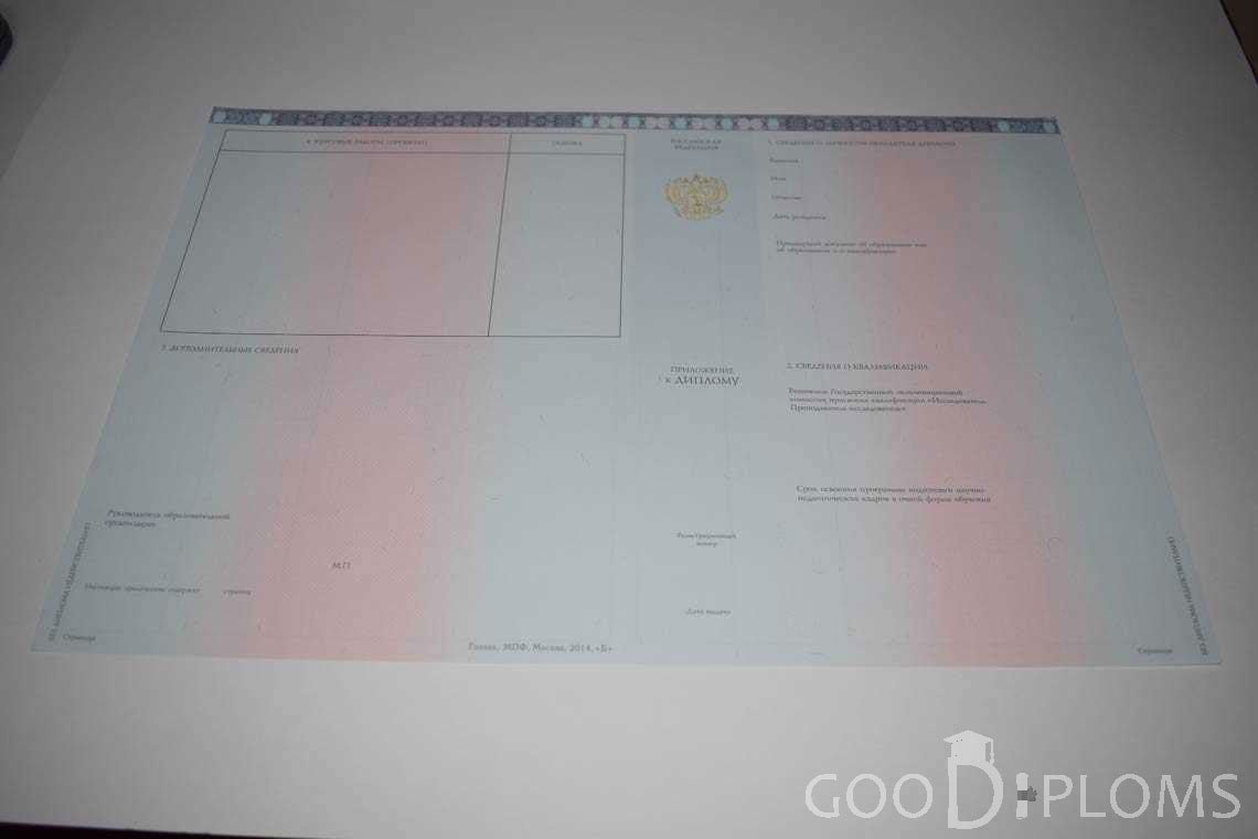 Приложение к Диплому Адъюнктуры период выдачи 2014-2020 -  Ангарск