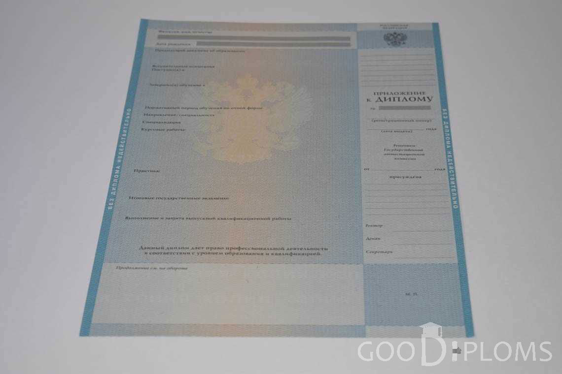 Приложение к Диплому Магистра в период c 2009 по 2010 год - Ангарск