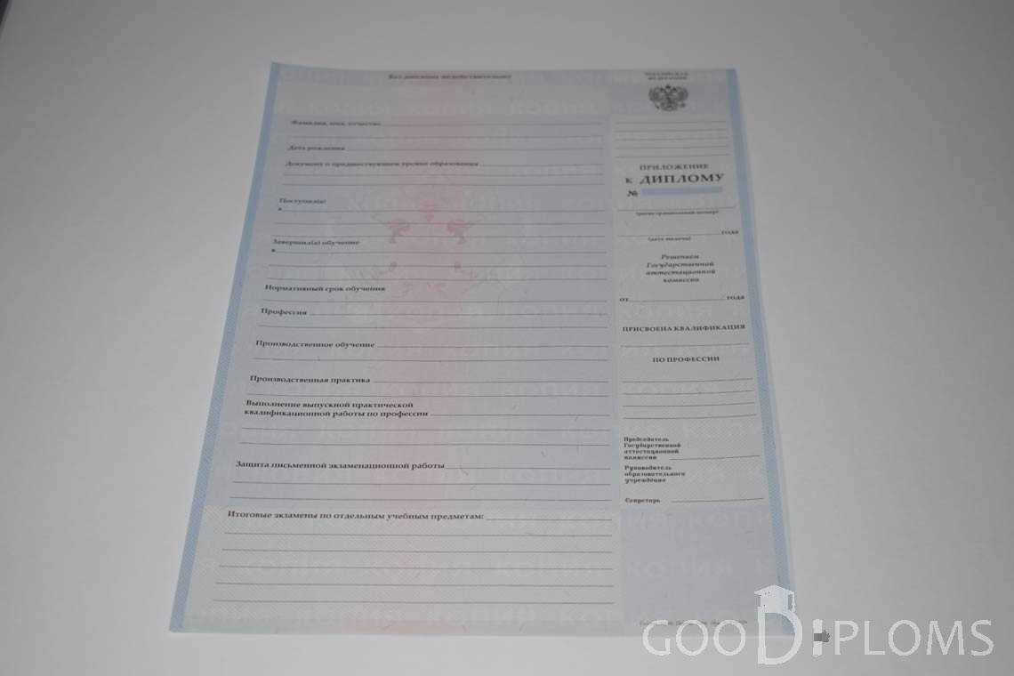 Приложение к Диплому Техникума с Отличием в период c 2008 по 2010 год - Ангарск
